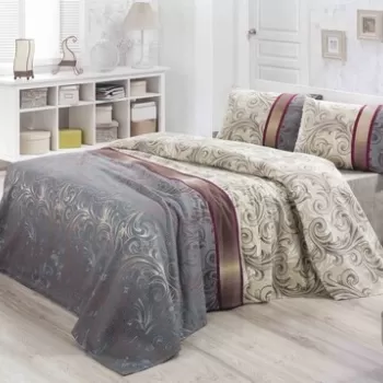 Cuvertura de pat, Victoria, Hurrem, 160x230 cm, 100% bumbac, 260 gr/m?, multicolor imagine