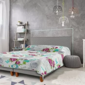 Cuvertura matlasata 2 fete Alcam, 210x220 cm, Rose imagine