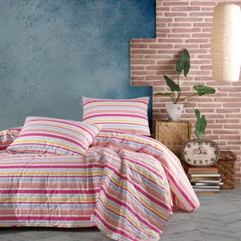 Cuvertura matlasata dubla King (IT) (ES), ?va, Mijolnir, Bumbac Ranforce imagine