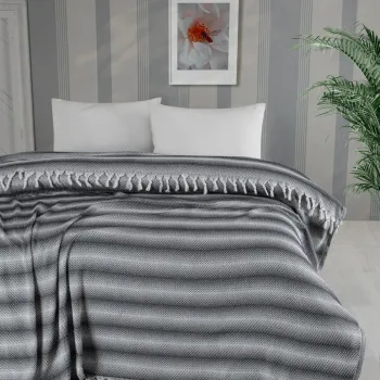 Cuvertura matlasata dubla, L'essentiel Maison, Milo, Bumbac;Poliester, Antracit imagine