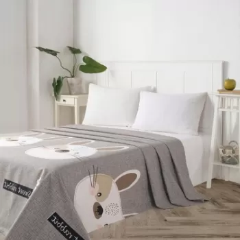 Cuvertura matlasata dubla, Tavsanc?k, Eponj Home, Bumbac imagine