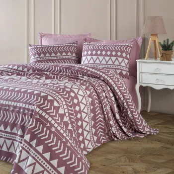 Cuvertura pique Single, L'essentiel Maison, Artec, Bumbac, Lila imagine