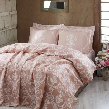 Cuvertura pique Single, Pure - Powder, EnLora Home, Bumbac imagine