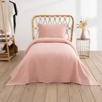 Cuvertura pique Single, Waffle - Powder, DC Home, 70% bumbac/30% poliester imagine