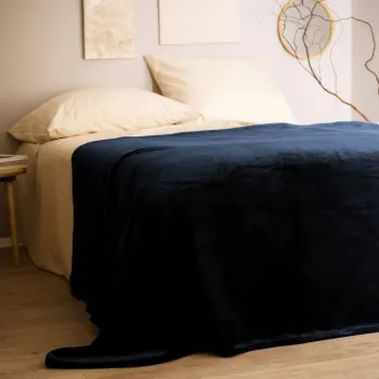 Cuvertura Rote, Homla, 200x220 cm, poliester, albastru imagine