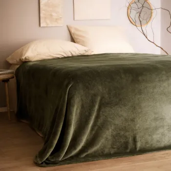 Cuvertura Rote, Homla, 200x220 cm, poliester, verde imagine