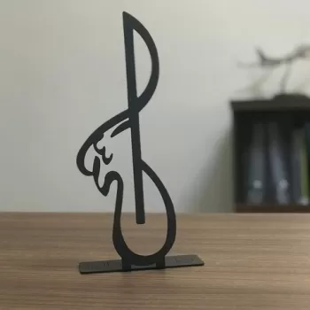 Decoratiune, Allah (C.C.) 03 Pod , 10x30 cm, Metal, Negru imagine