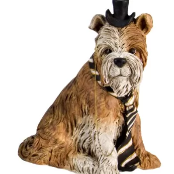 Decoratiune, Bizzotto, Dog M, 17.5 x 12.5 x 23 cm, ceramica, multicolor imagine