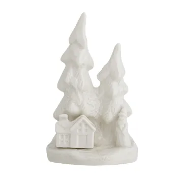 Decoratiune, Bloomingville, Fadima, 8.5x6.5x14 cm, ceramica, alb imagine