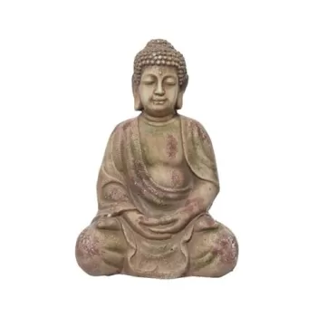 Decoratiune Buddha, Decoris, 17x20x30 cm, magneziu imagine