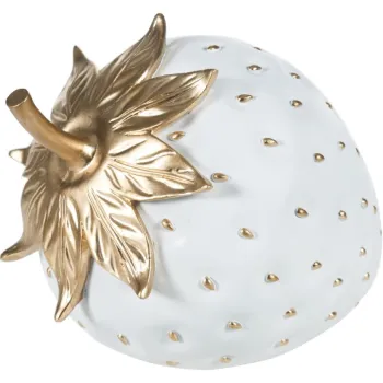 Decoratiune, Cilek Small, Poliester, Alb/Auriu imagine