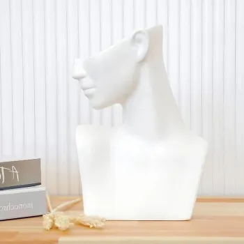 Decoratiune, CY0173, Ceramica, Alb imagine