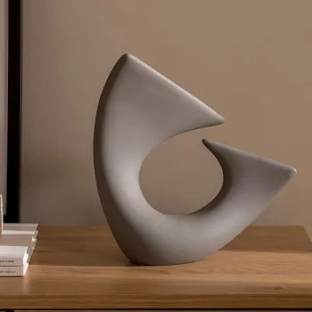 Decoratiune, CY0186, Ceramica, Bej imagine