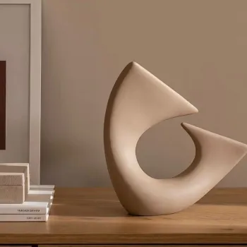 Decoratiune, CY0188, Ceramica, Maro deschis imagine