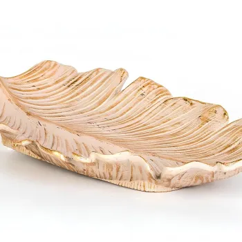 Decoratiune, CY0315, 42x5x21 cm, Poliester, Crem imagine