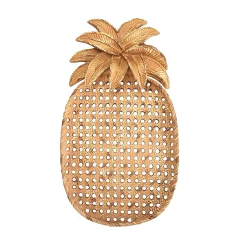 Decoratiune, CY0319, 28x3x15 cm, Poliester, Auriu imagine