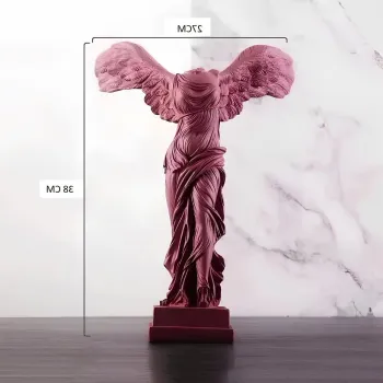 Decoratiune, CY0330, 38x27x19 cm, Poliester, Rosu claret imagine