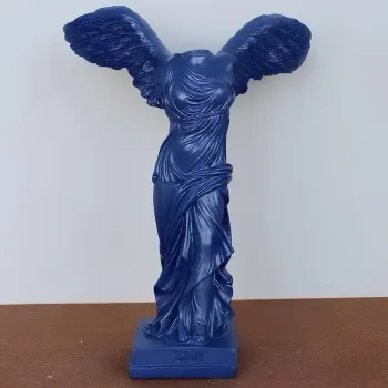 Decoratiune, CY0331, 38x27x19 cm, Poliester, Albastru imagine