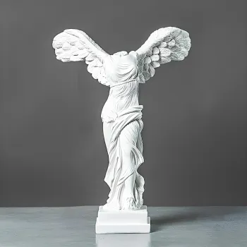 Decoratiune, CY0332, 38x27x19 cm, Poliester, Alb imagine