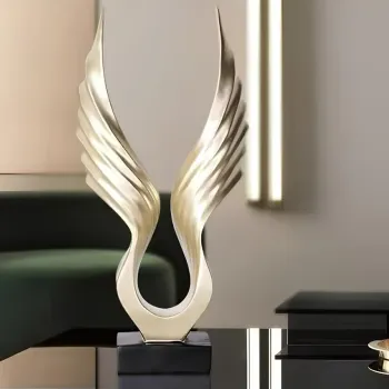 Decoratiune, CY0348, 40x20 cm, Poliester, Auriu imagine