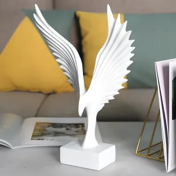 Decoratiune, CY0351, 31x23 cm, Poliester, Alb imagine