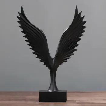 Decoratiune, CY0358, 31x23 cm, Poliester, Negru imagine