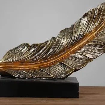 Decoratiune, CY0359, 19x21x12 cm, Poliester, Maro antichizat imagine