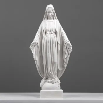 Decoratiune, CY0369, 45x21 cm, Poliester, Alb imagine