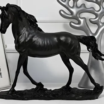 Decoratiune, CY0380, 30x12x43 cm, Poliester, Negru imagine