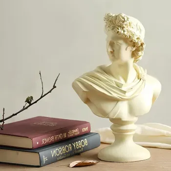 Decoratiune, CY0387, 22x10x32 cm, Poliester, Crem imagine