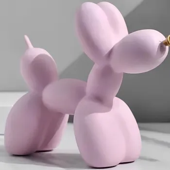 Decoratiune, CY0412, 17x8x22 cm, Poliester, Roz imagine