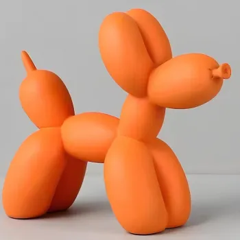 Decoratiune, CY0413, 17x8x22 cm, Poliester, Portocaliu imagine