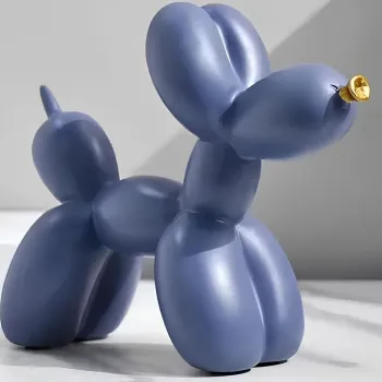 Decoratiune, CY0419, 17x8x22 cm, Poliester, Albastru navy imagine