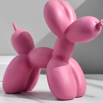 Decoratiune, CY0422, 17x8x22 cm, Poliester, Roz imagine