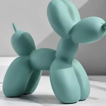 Decoratiune, CY0423, 17x8x22 cm, Poliester, Verde imagine