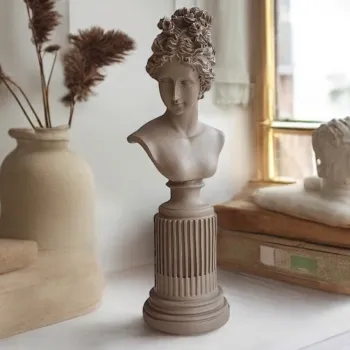 Decoratiune, CY0470, 9x17x9 cm, Poliester, Maro deschis imagine