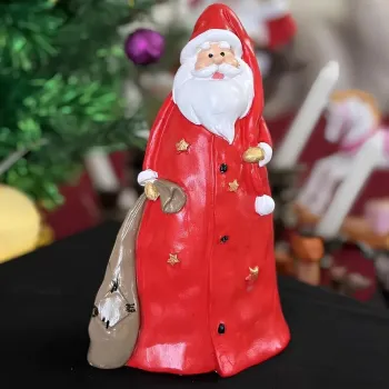 Decoratiune, CY0671, 9x9x20 cm, Poliester, Rosu imagine