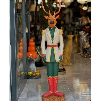 Decoratiune, CY0683, 10x10x36 cm, Poliester, Multicolor imagine