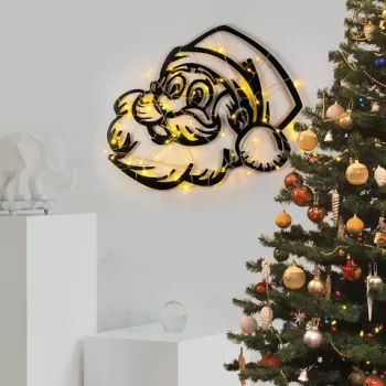 Decoratiune de luminoasa XMASBLACK-014, Tanelorn, 61x59 cm, metal, negru imagine