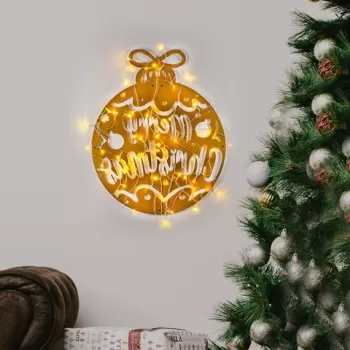 Decoratiune de luminoasa XMASGOLD-007, Tanelorn, 51x56 cm, metal, auriu imagine