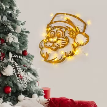 Decoratiune de luminoasa XMASGOLD-014, Tanelorn, 61x59 cm, metal, auriu imagine