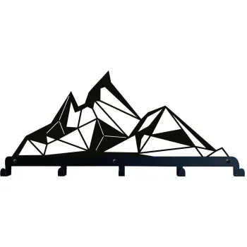 Decoratiune de perete, 3003, Metal, Dimensiune: 60 x 31 cm, Negru imagine