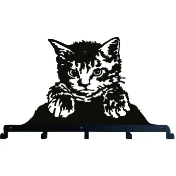 Decoratiune de perete, 3005, Metal, Dimensiune: 60 x 54 cm, Negru imagine