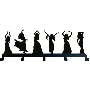 Decoratiune de perete, 3007, Metal, Dimensiune: 60 x 27 cm, Negru imagine