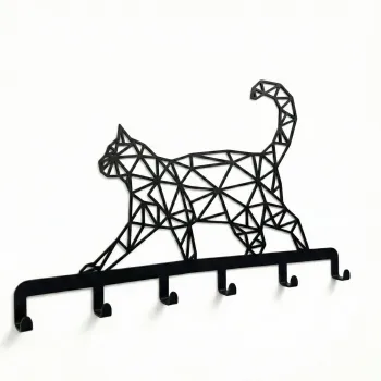 Decoratiune de perete, 3011, Metal, Dimensiune: 60 x 38 cm, Negru imagine