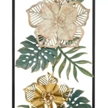 Decoratiune de perete 3D Campur B, Mauro Ferretti, 31x90 cm, fier, multicolor imagine