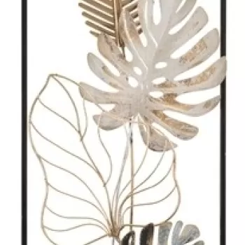 Decoratiune de perete 3D Exotic, Mauro Ferretti, 28.5x74 cm, fier imagine