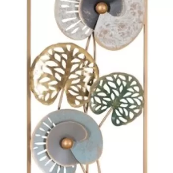 Decoratiune de perete 3D Gloth-B, Mauro Ferretti, 31.2x90 cm, fier, multicolor imagine