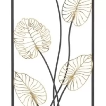 Decoratiune de perete 3D Luxy B, Mauro Ferretti, 31x90 cm, fier, multicolor imagine