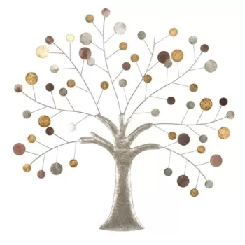 Decoratiune de perete 3D Tree, Mauro Ferretti, 88x88 cm, fier, multicolor imagine